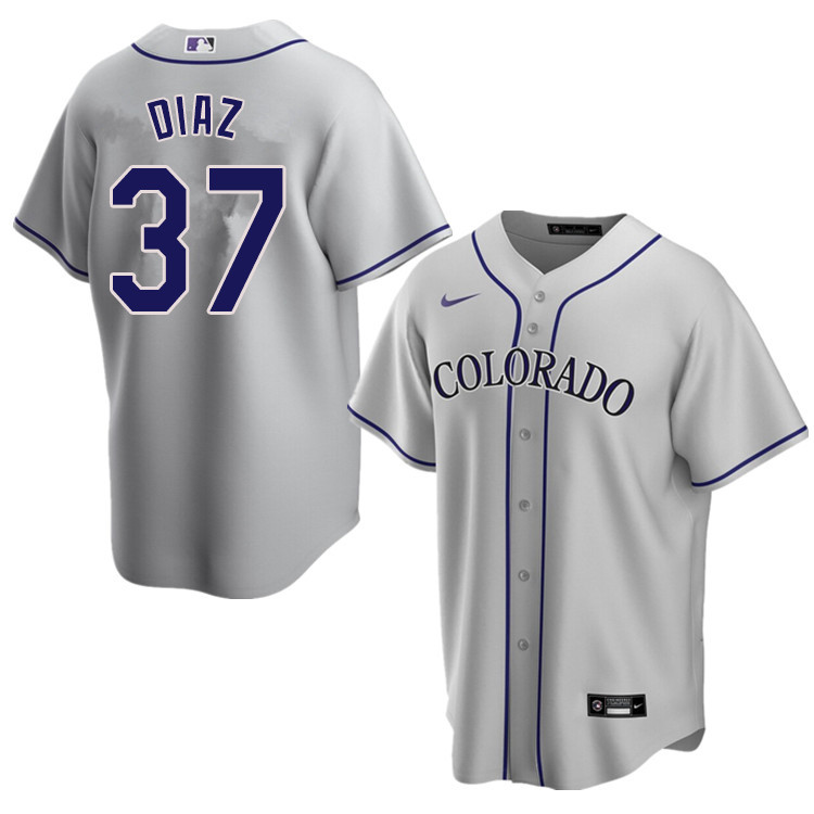 Nike Men #37 Jairo Diaz Colorado Rockies Baseball Jerseys Sale-Gray